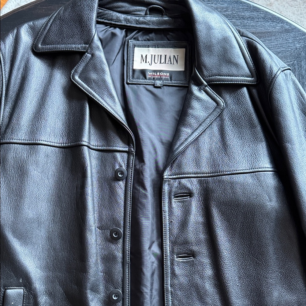 Wilsons Black Leather Men's Jacket